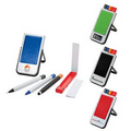 Mobile Device Stand with Pen, Pencil, Stylus, Microfiber Cloth